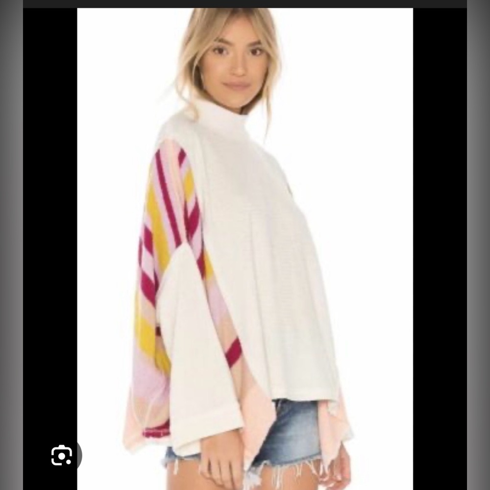 We the Free Susie Swit Poncho Sweater